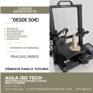 Curso Básico Impresión 3D. I3D Tech